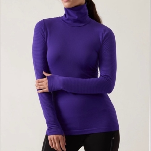 Athleta Tops - Athleta Flurry Blizzard Rib Turtleneck
